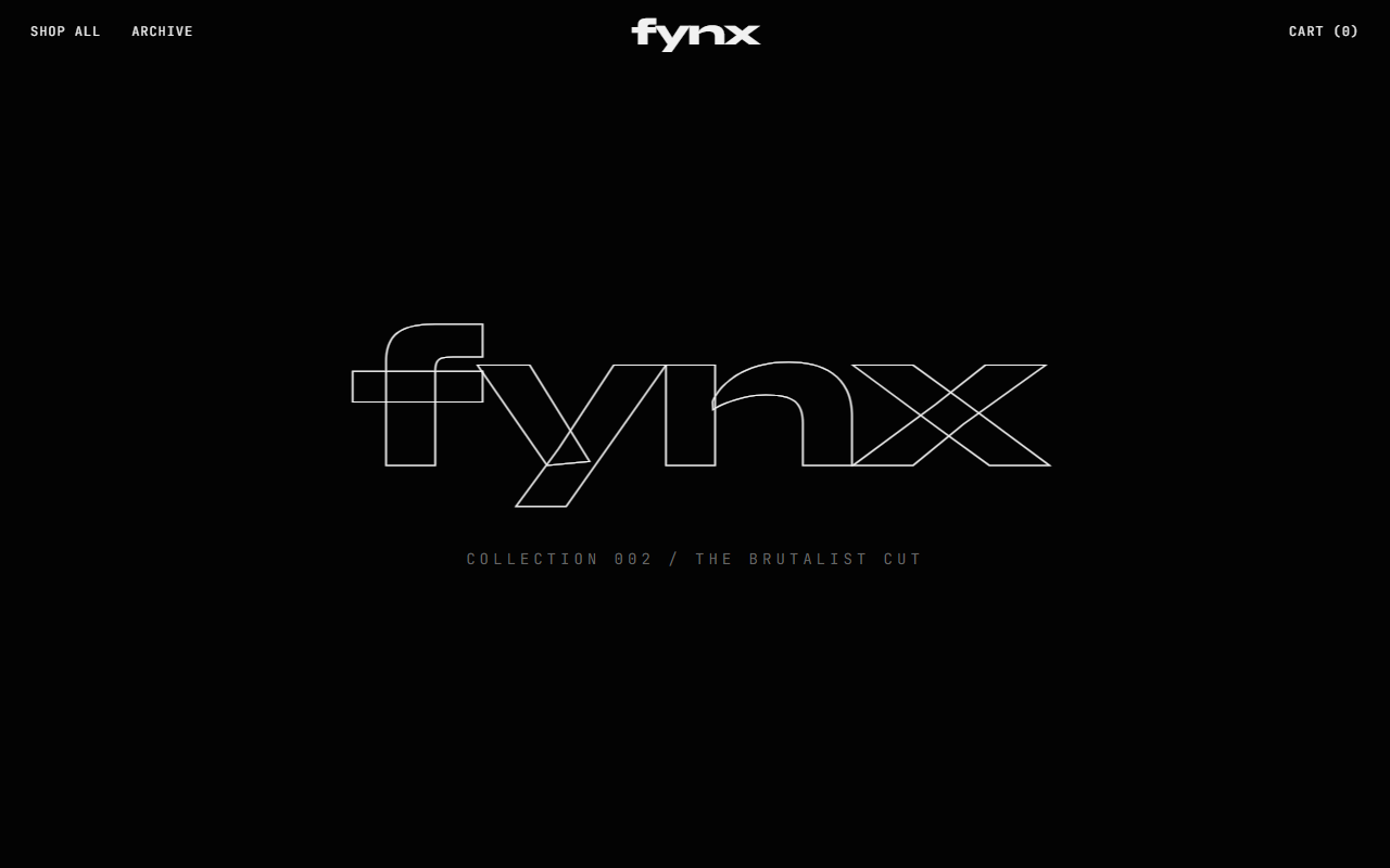 FYNX — storefront homepage